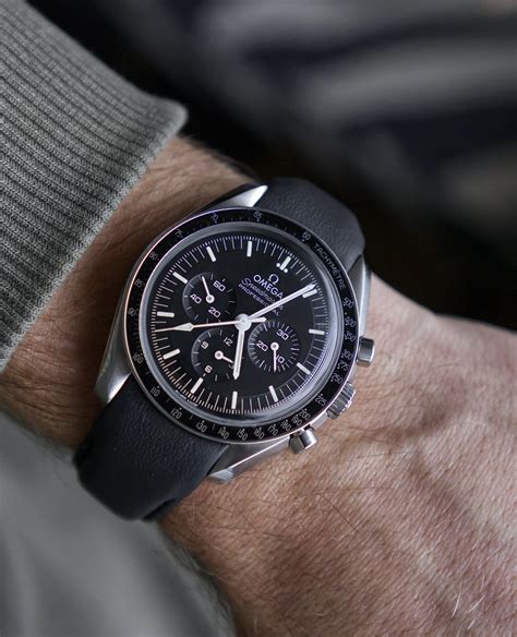 omega leather strap watch|leather straps for omega speedmaster.